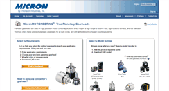 Desktop Screenshot of micronmotioneering.com